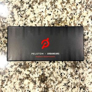 Peloton x Urbanears Black and Red Headphones